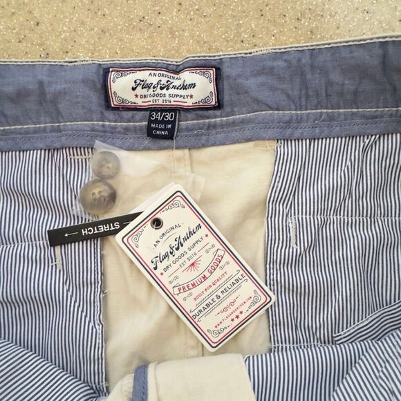 Flag & Anthem | Men's Castleton Stretch Chino Pants - Stone, Size 34x30 - Picture 6 of 11